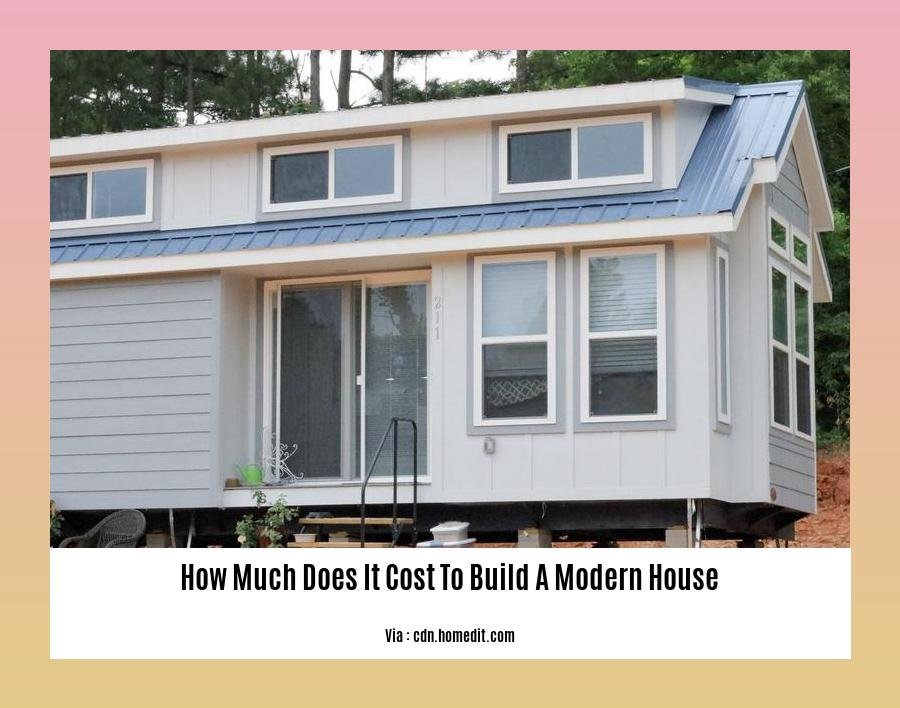 how much does it cost to build a modern house