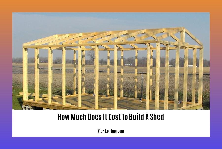 how much does it cost to build a shed