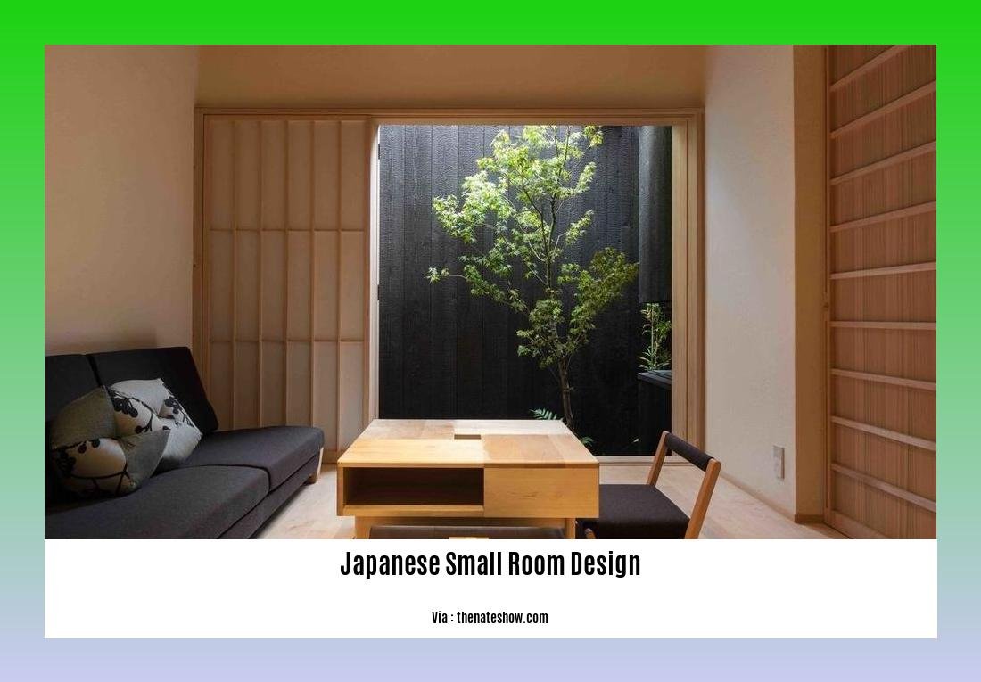 japanese small room design