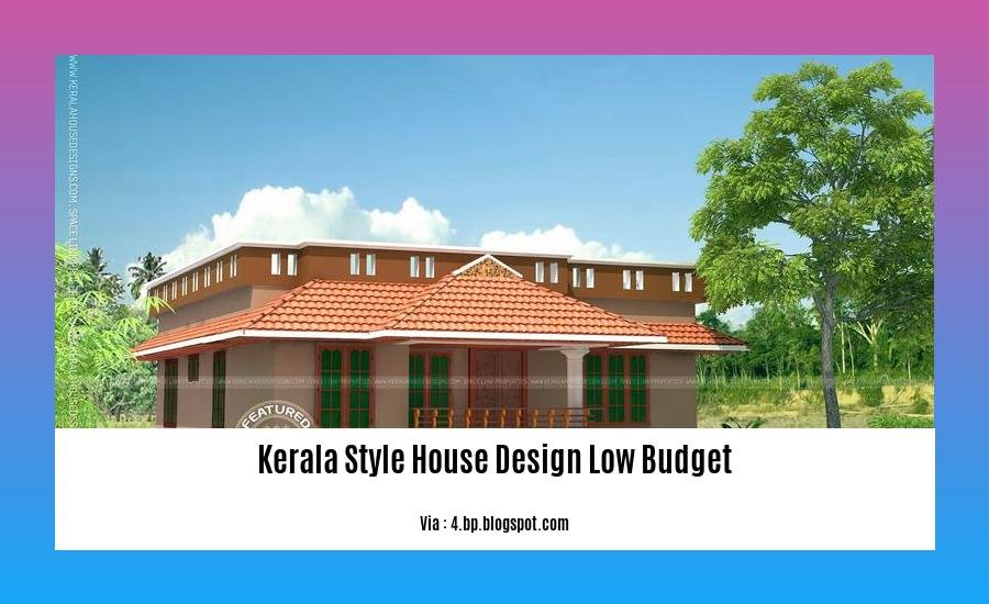 kerala style house design low budget