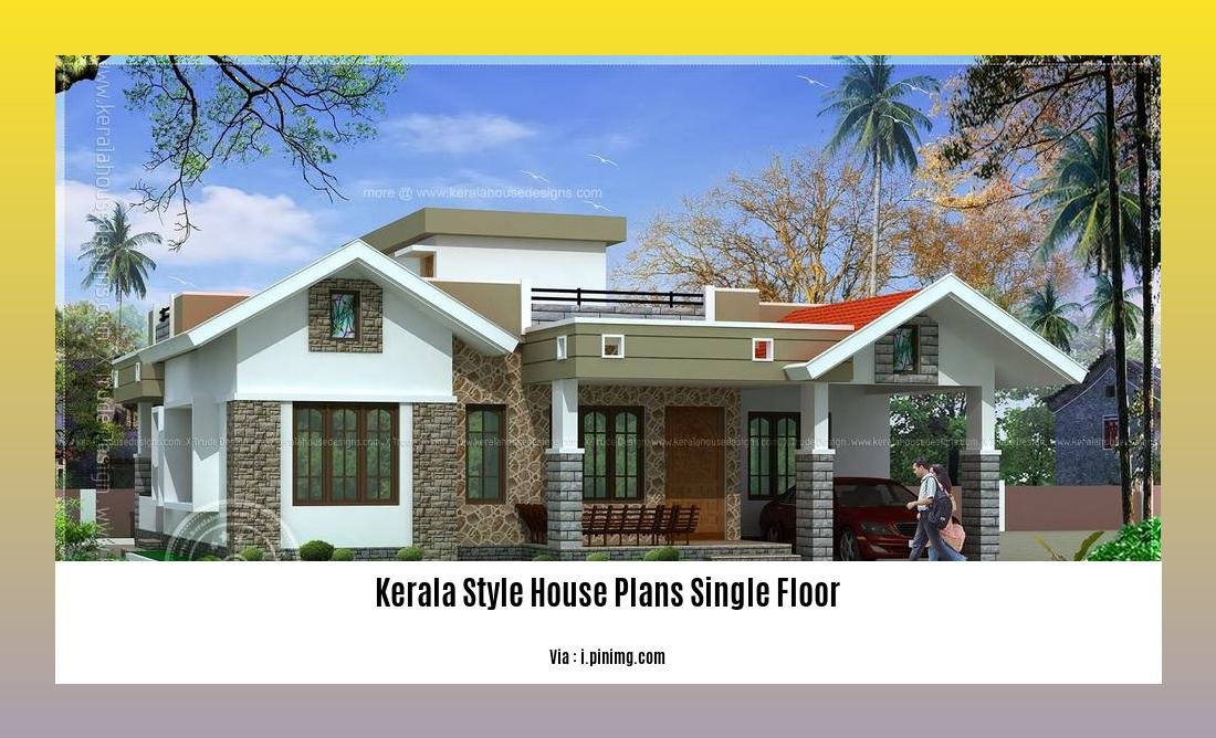 kerala style house plans single floor