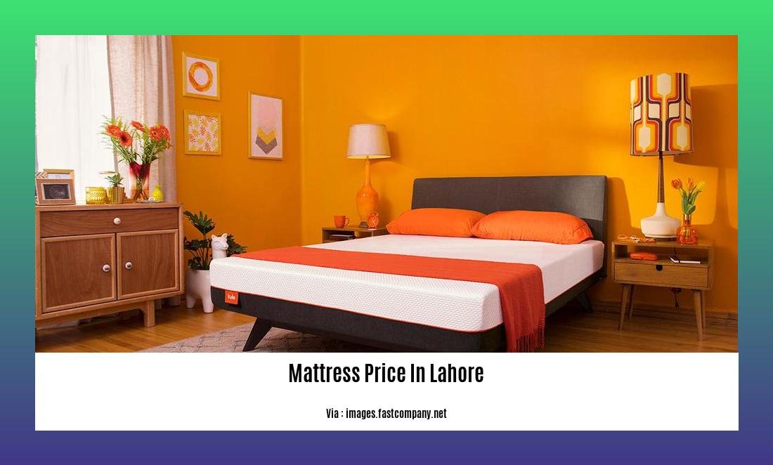 mattress price in lahore
