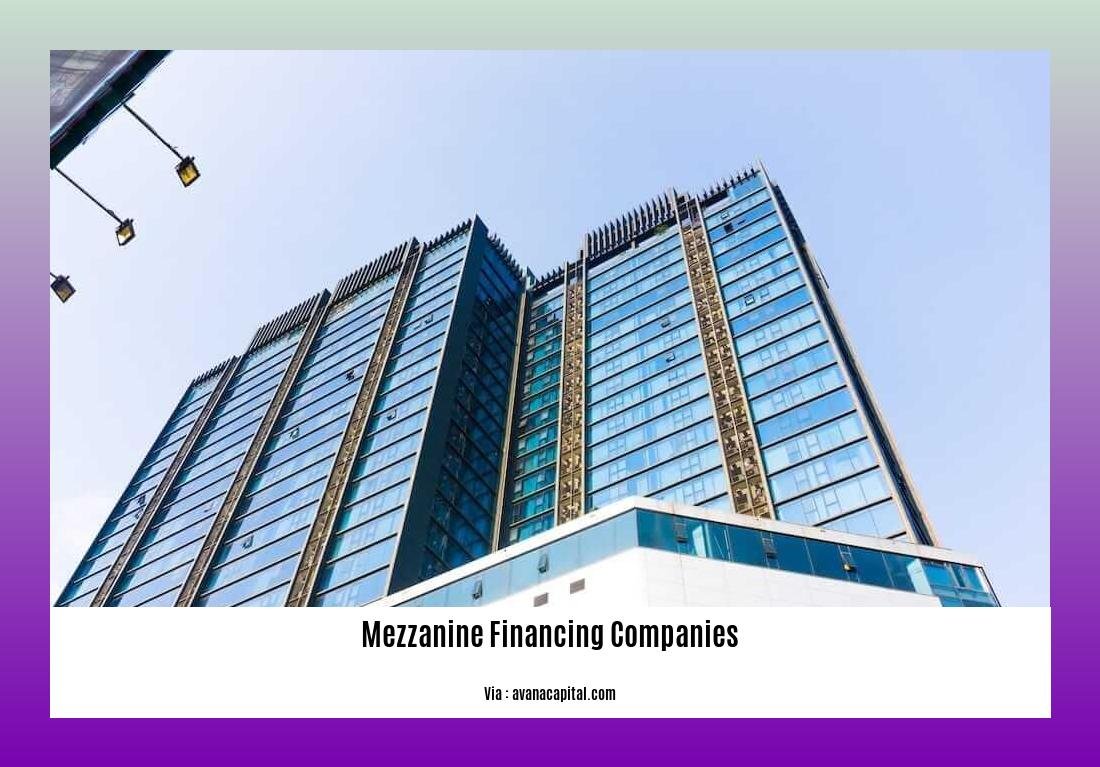 mezzanine financing companies