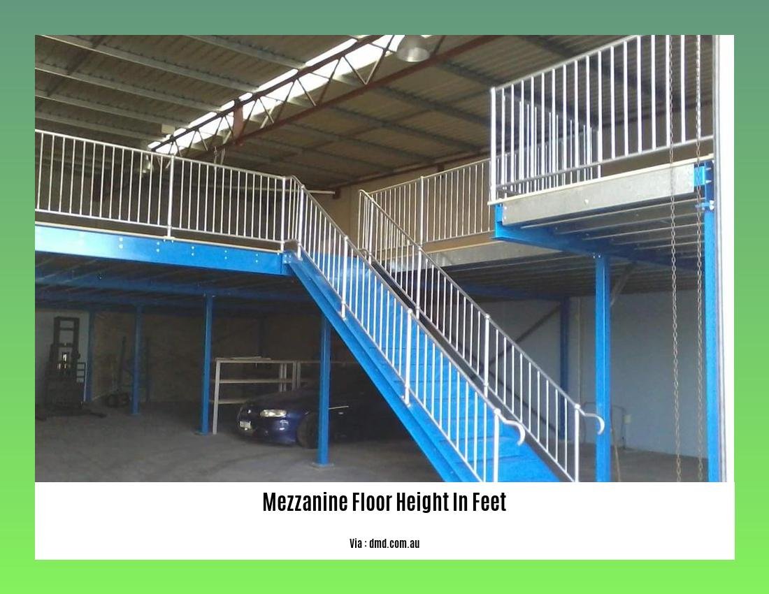 mezzanine floor height in feet