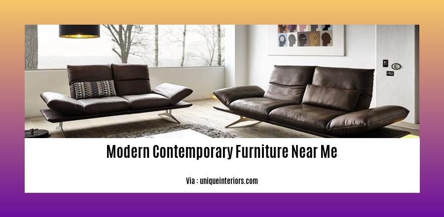 modern contemporary furniture near me