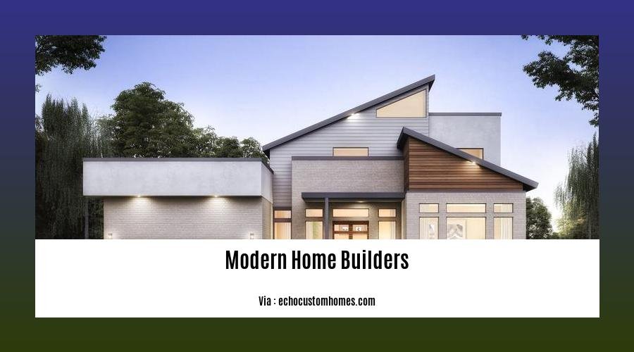 modern home builders