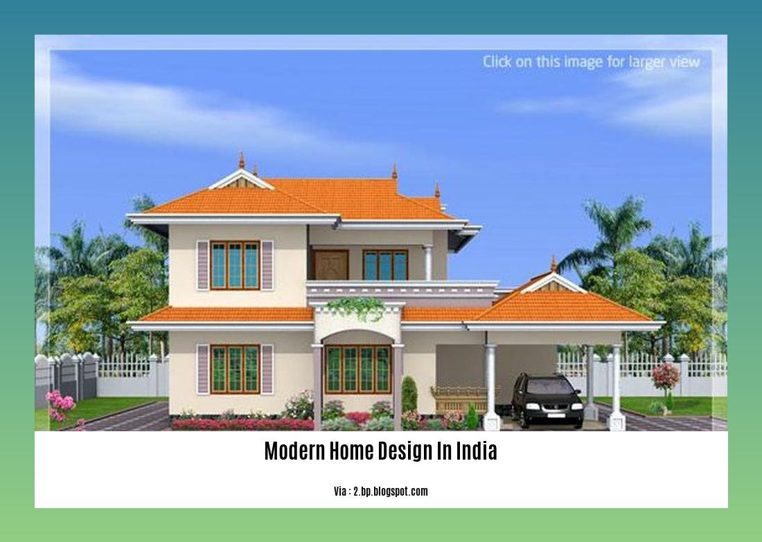 modern home design in india