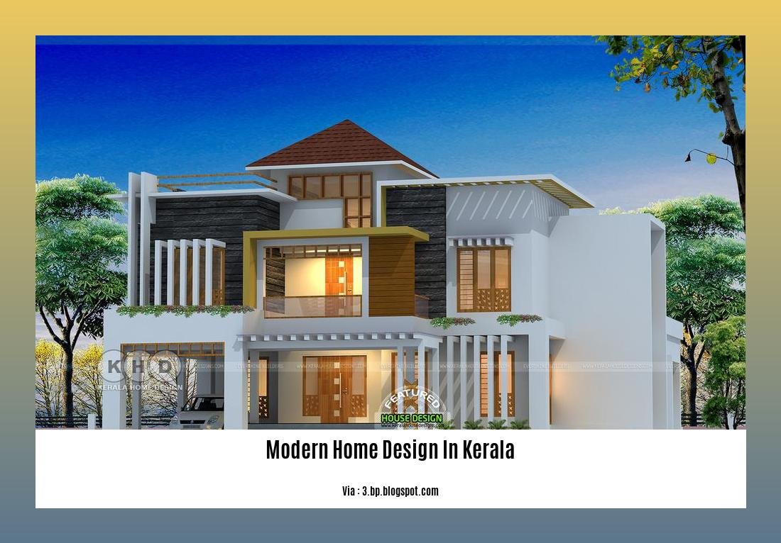 modern home design in kerala