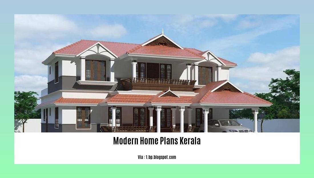 modern home plans kerala