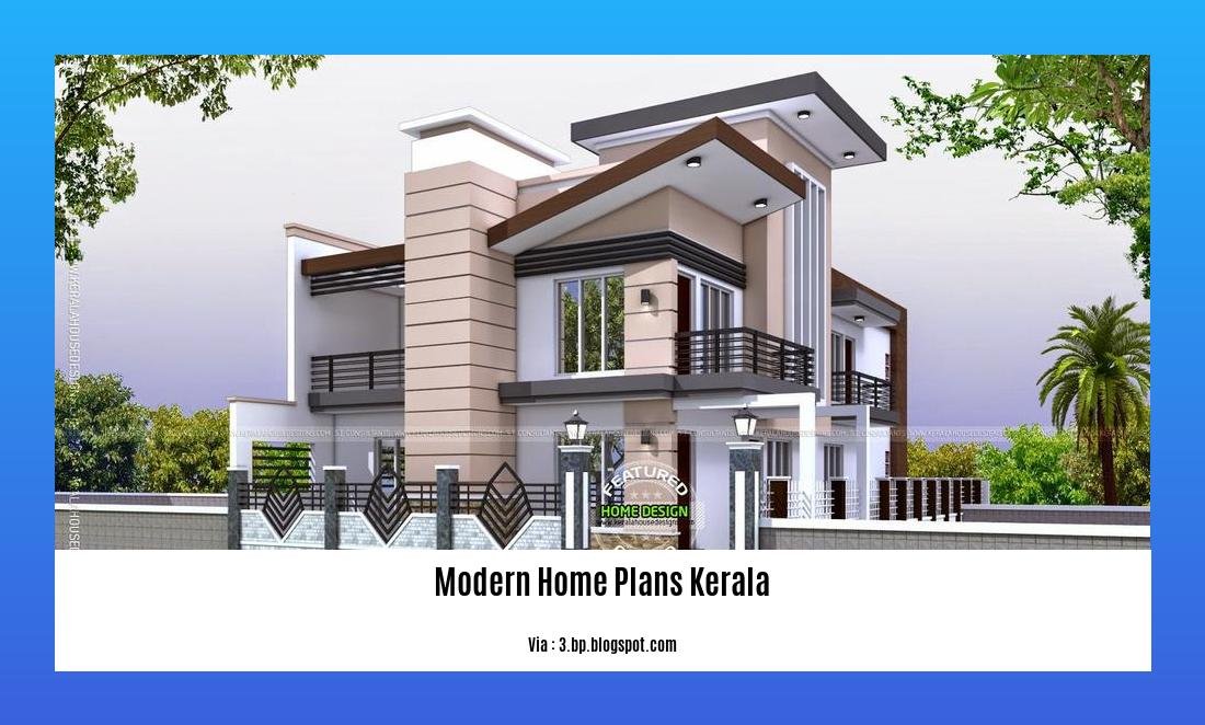 modern home plans kerala
