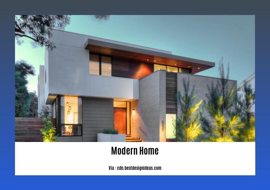 modern home