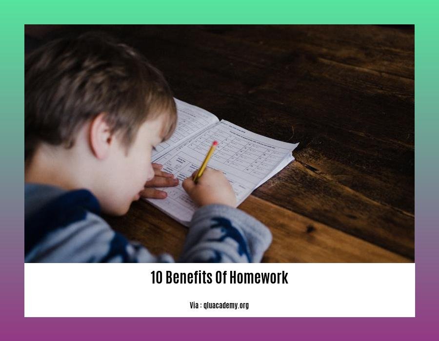 how does homework benefit you
