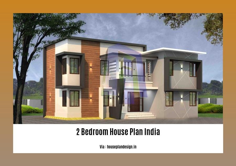2 bedroom house plan india
