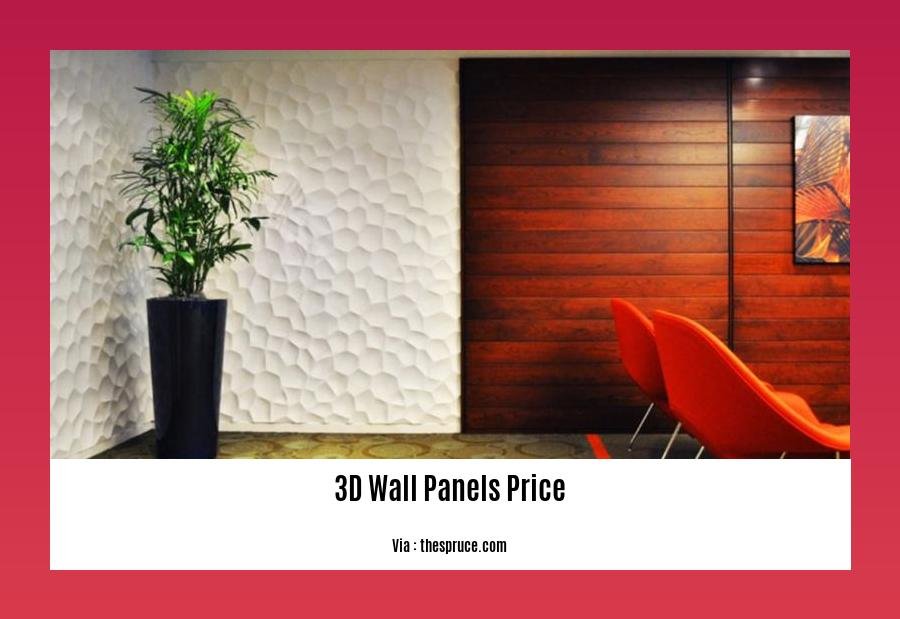 3d wall panels price