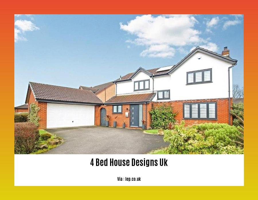 4 bed house designs uk