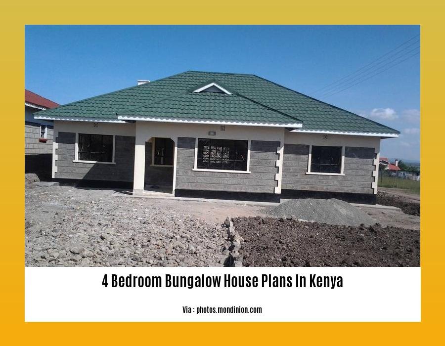 4 bedroom bungalow house plans in kenya