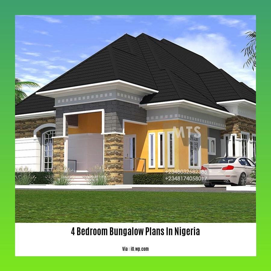 4 bedroom bungalow plans in nigeria