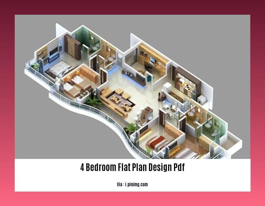  4 Bedroom Flat Plan Design PDF Transform Your Living Space With 