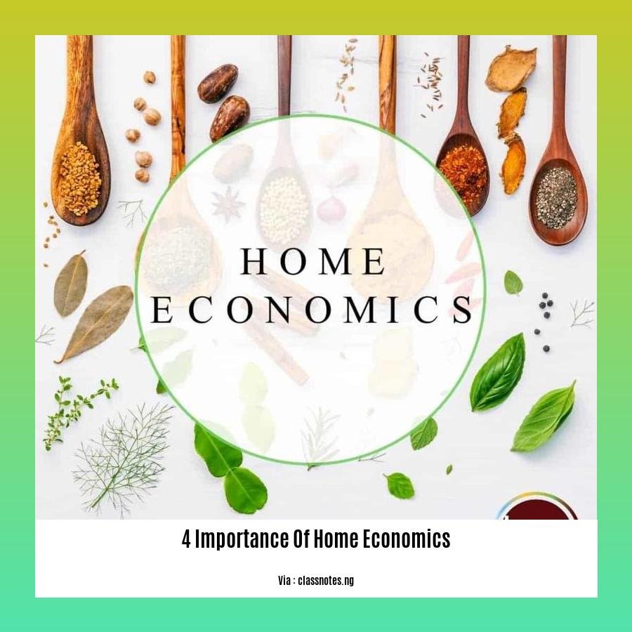 4 importance of home economics