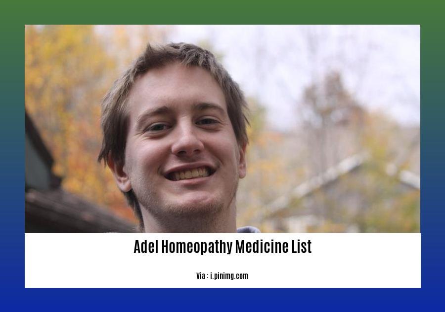 Adel homeopathy medicine list