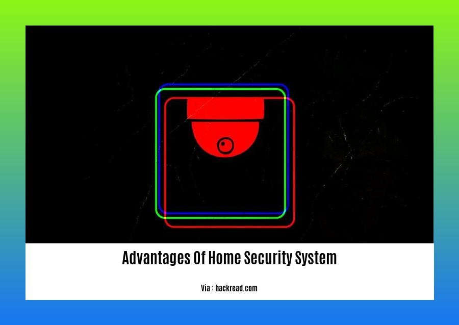 Advantages of home security system