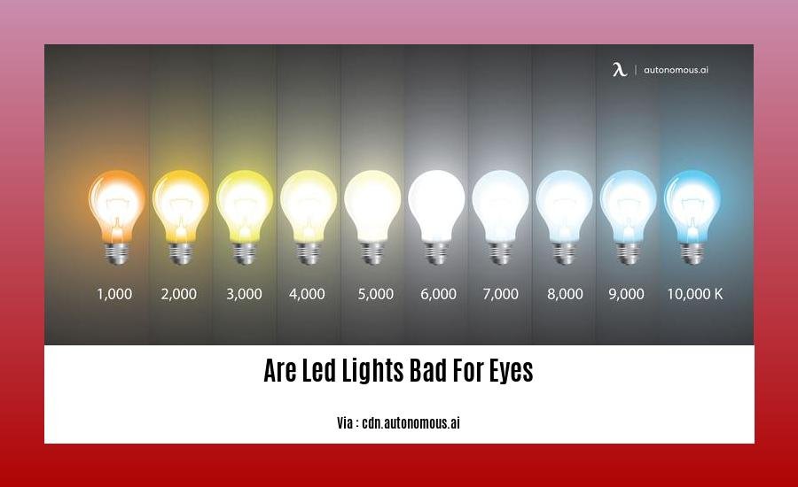 Are led lights bad for eyes