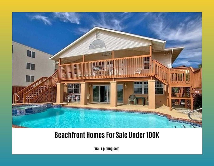 Beachfront homes for sale under 100k