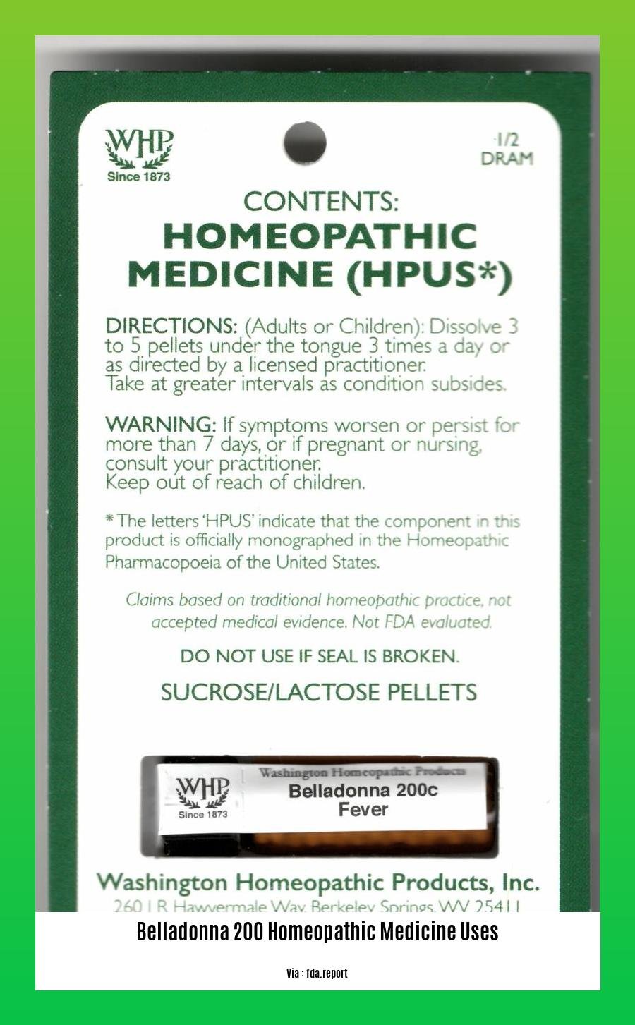 Belladonna 200 homeopathic medicine uses