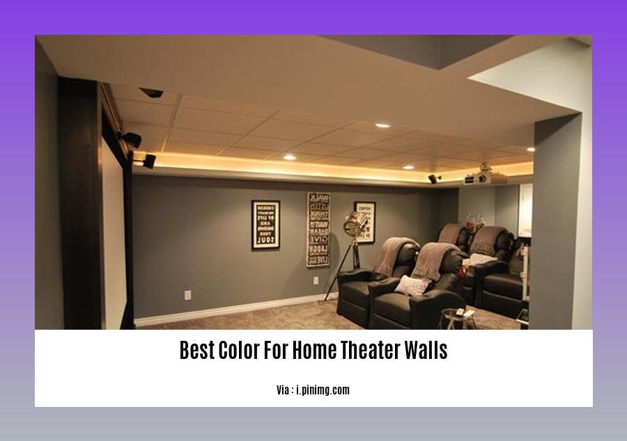 Best color for home theater walls