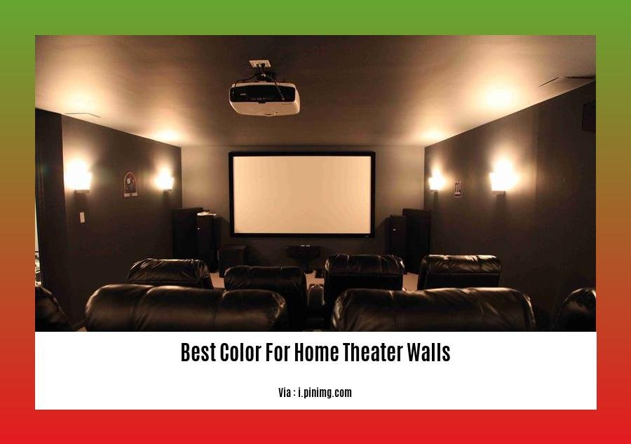  The Best Color for Home Theater Walls Creating Immersive Viewing