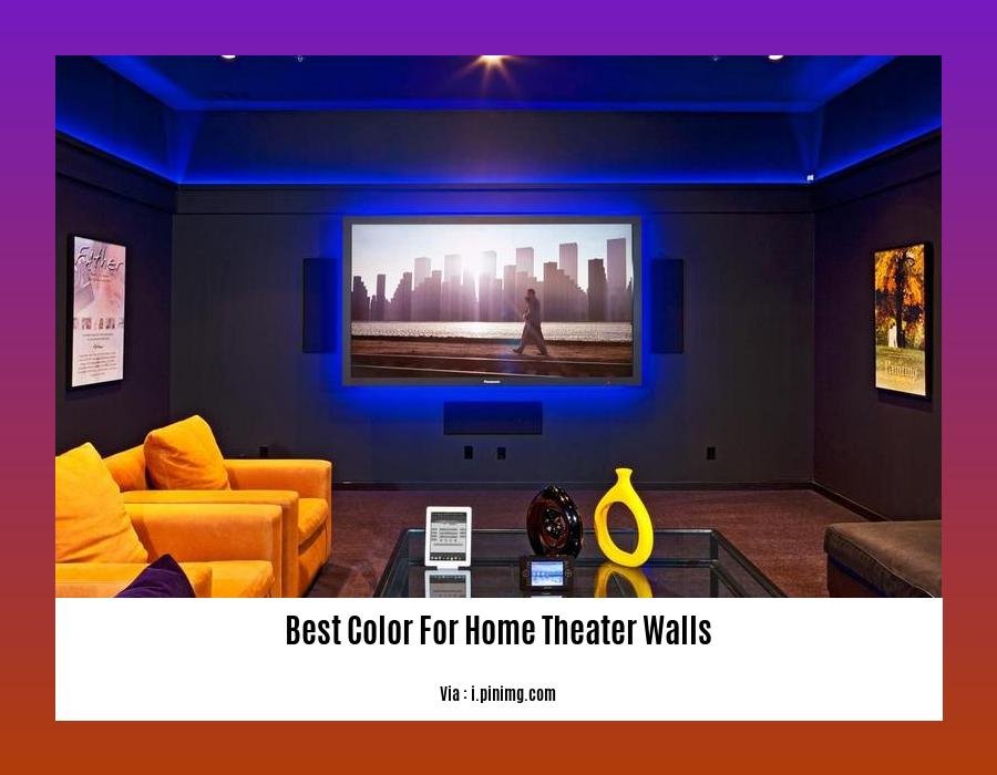 Best color for home theater walls