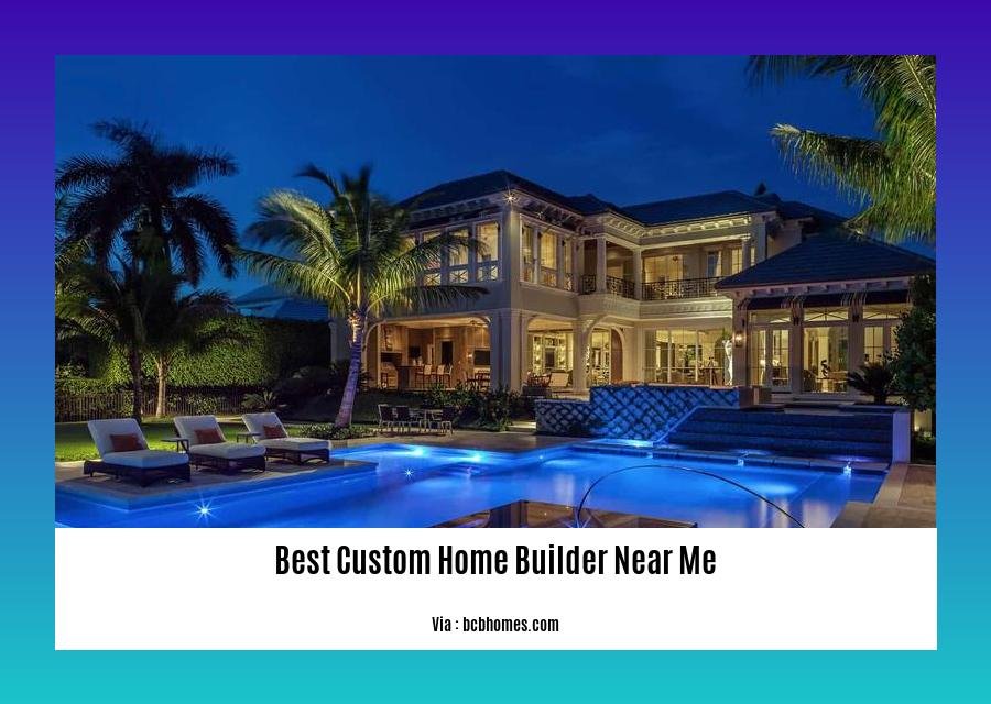 Best custom home builder near me