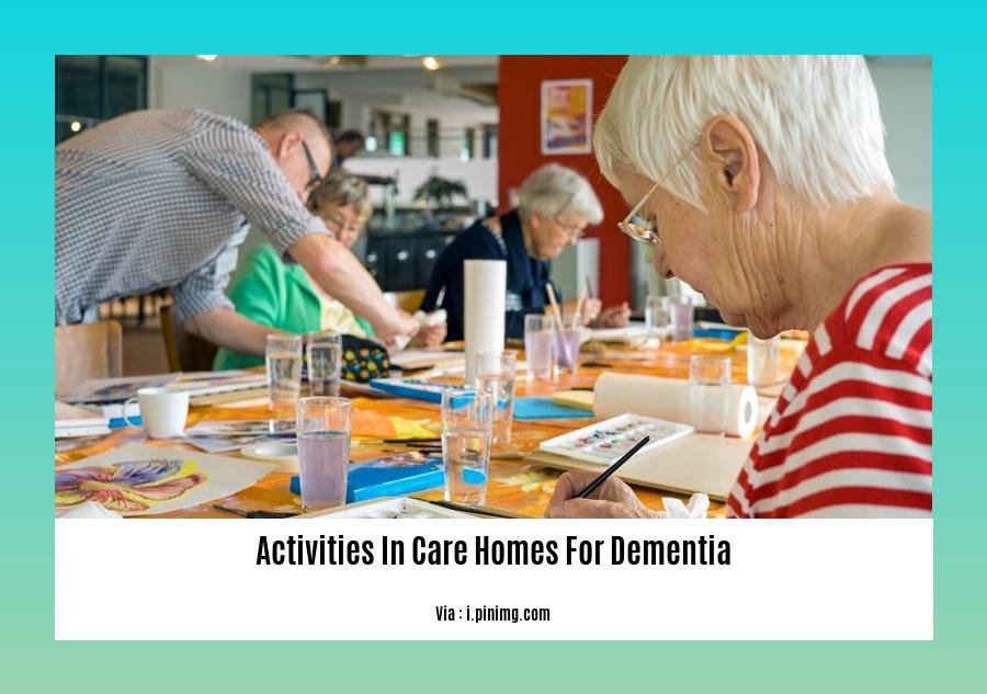 activities in care homes for dementia