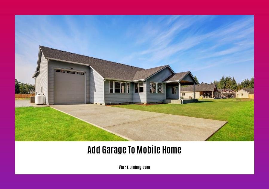 add garage to mobile home