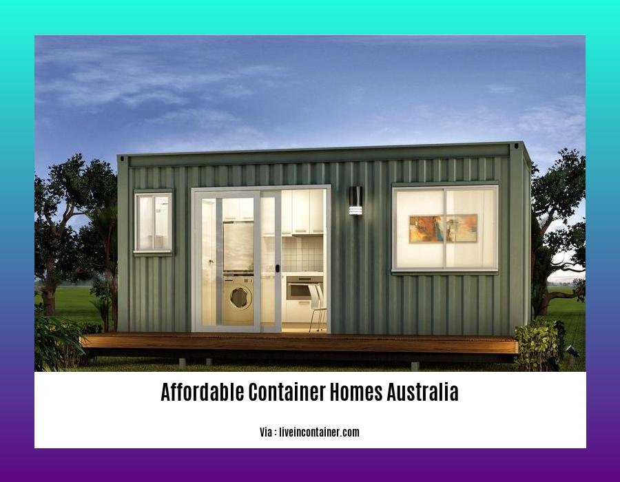 affordable container homes australia