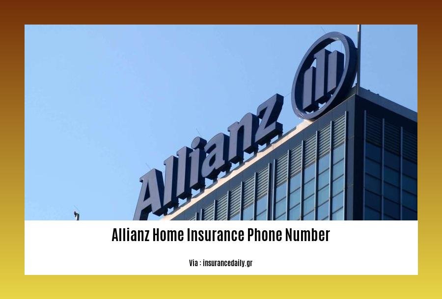 allianz home insurance phone number