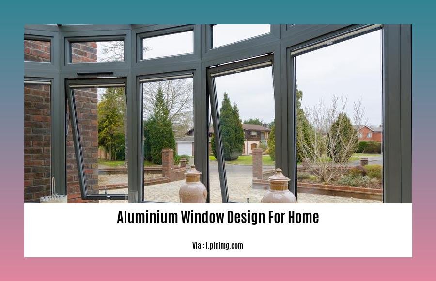 aluminium window design for home