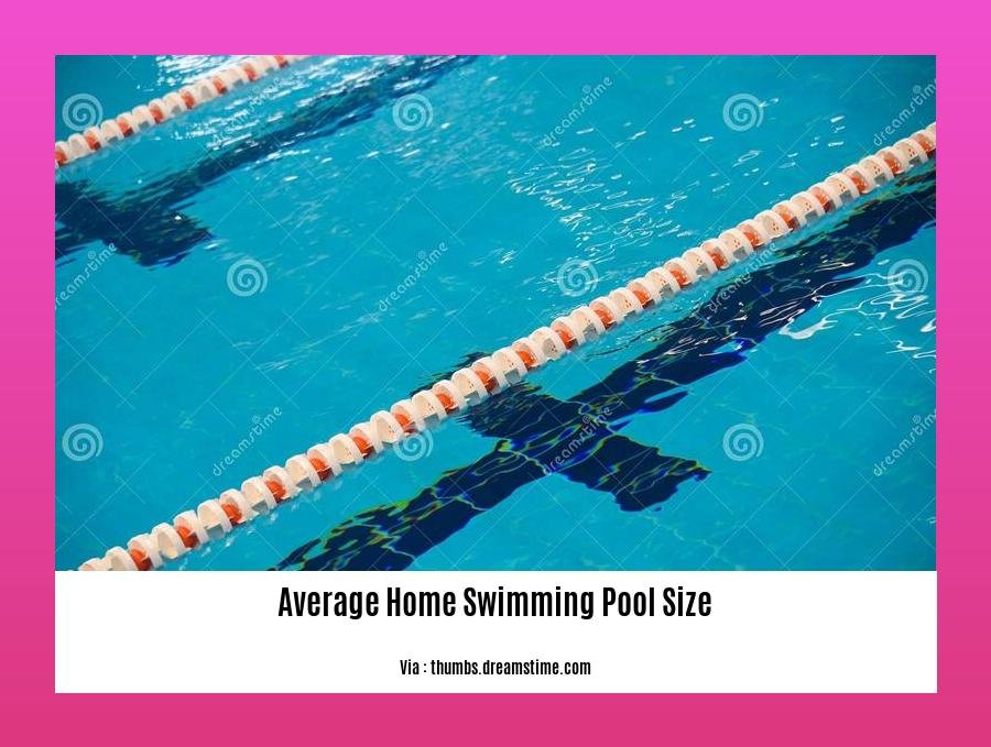 average home swimming pool size