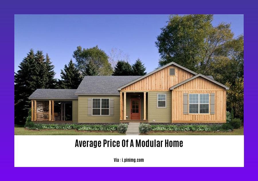 average price of a modular home