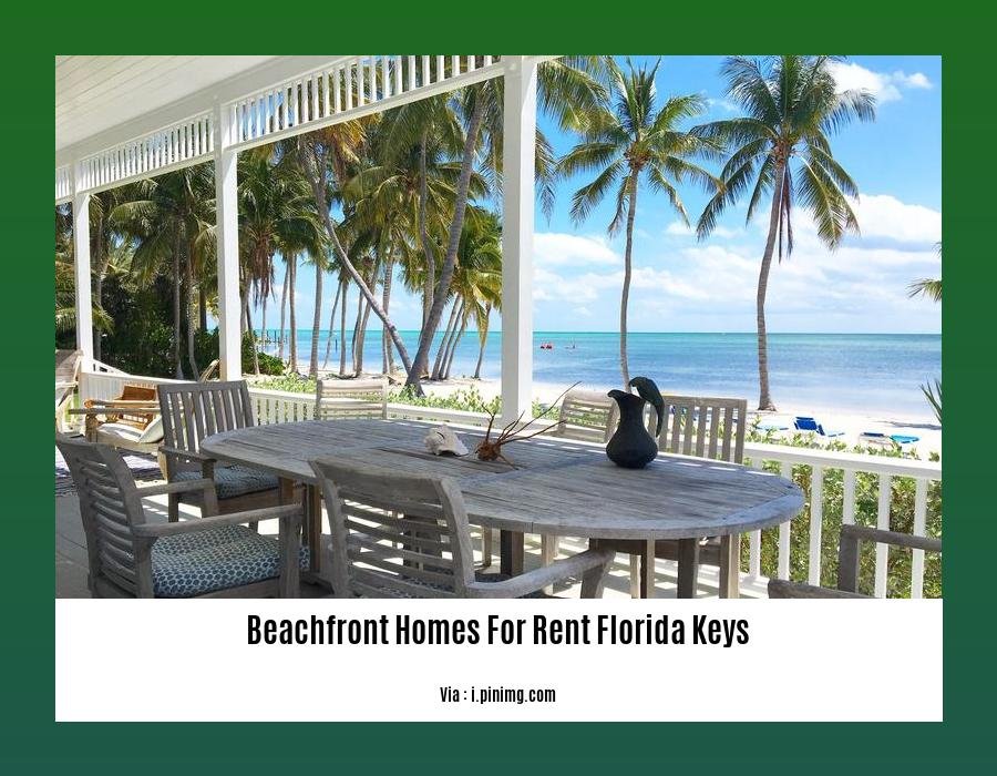 beachfront homes for rent florida keys