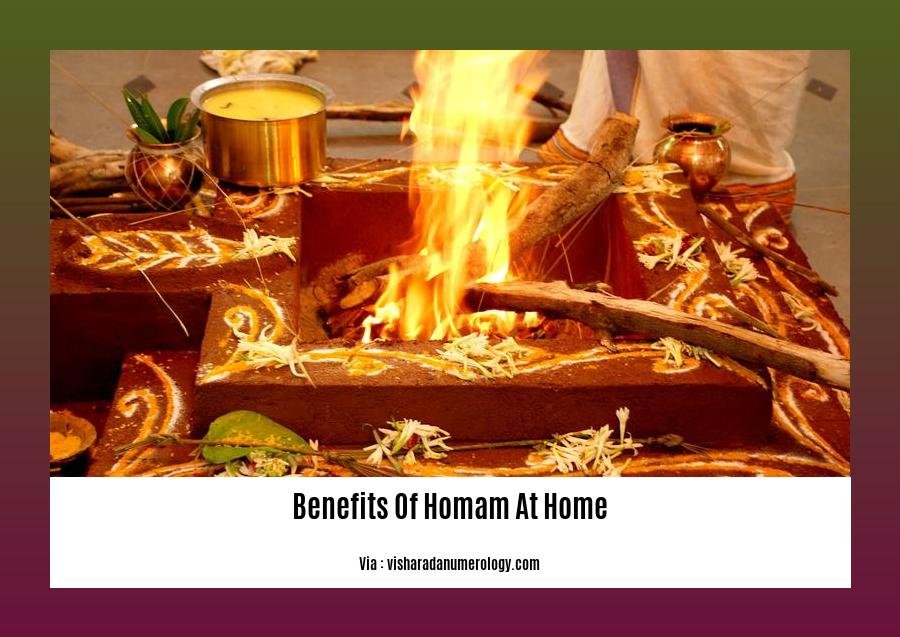 benefits of homam at home
