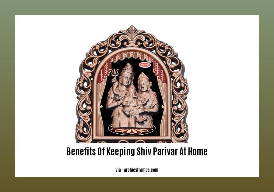 benefits of keeping shiv parivar at home
