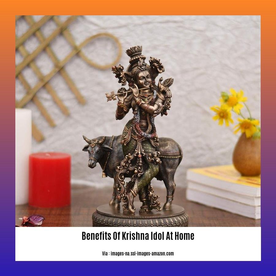 benefits of krishna idol at home