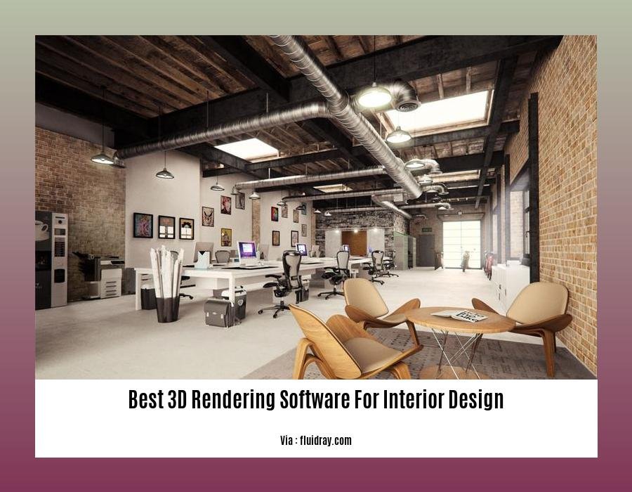 best 3d rendering software for interior design