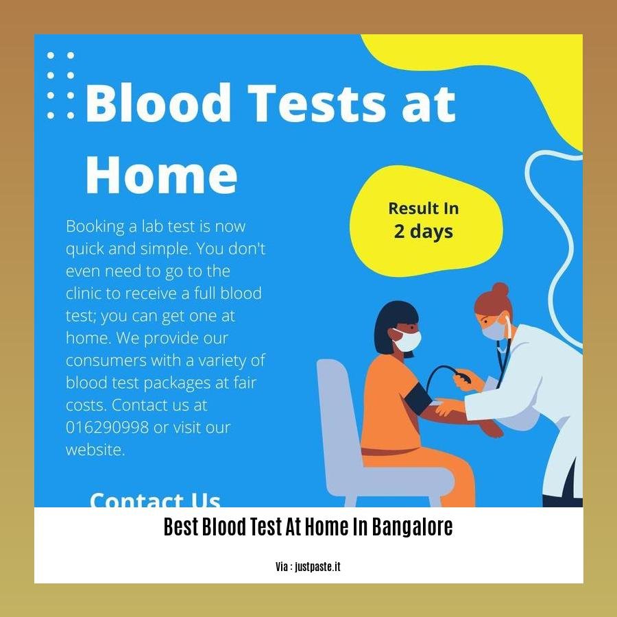 best blood test at home in bangalore