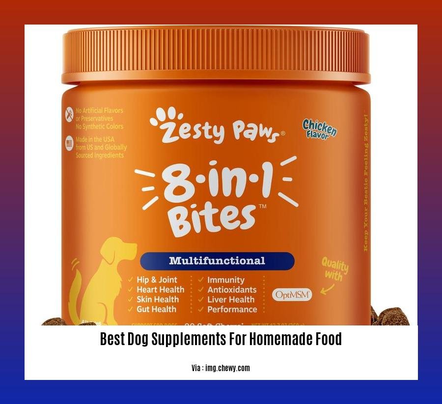 best dog supplements for homemade food