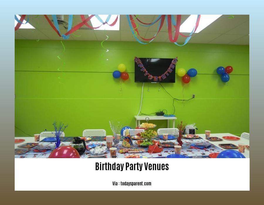 birthday party venues