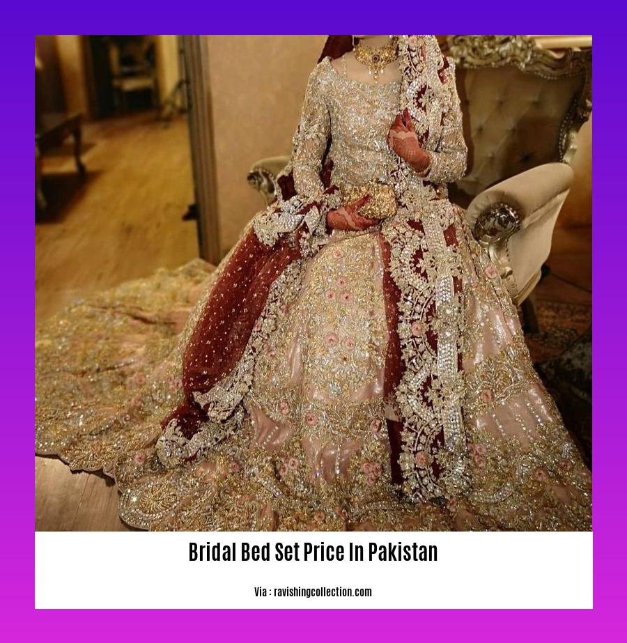 bridal bed set price in pakistan