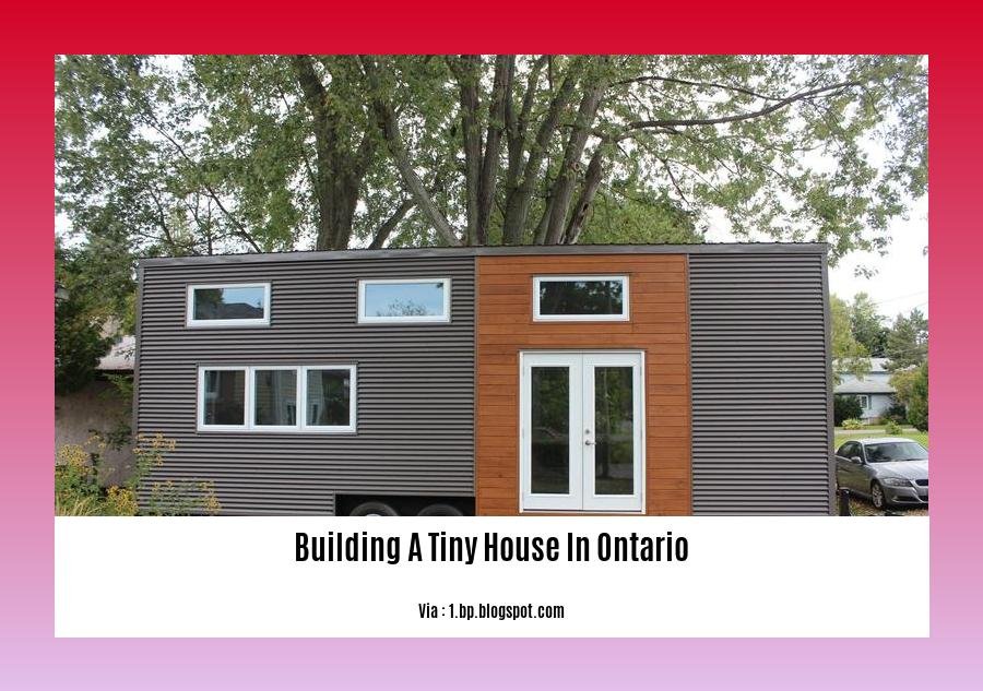 building a tiny house in ontario