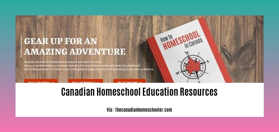 canadian homeschool education resources